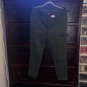 #21 - Chic Olive Skinny Jeans for Women